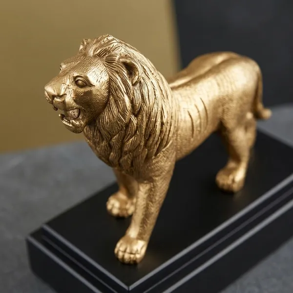 Golden_Metal_Tone_Roaring_Lion_Figurine
