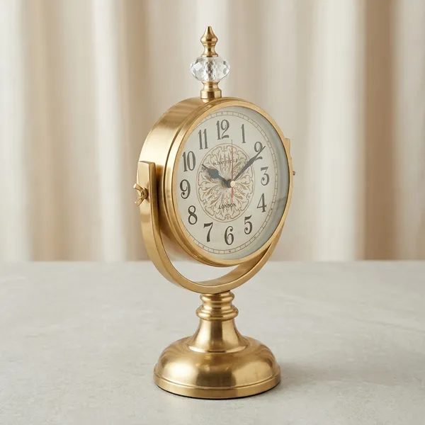 Golden_Metal_Vintage_Double_Sided_Crystal_Finial_Table_Clock