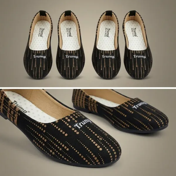 Black_Pu_Printed_Round_Toe_Ballerina_Bellies_For_Women_