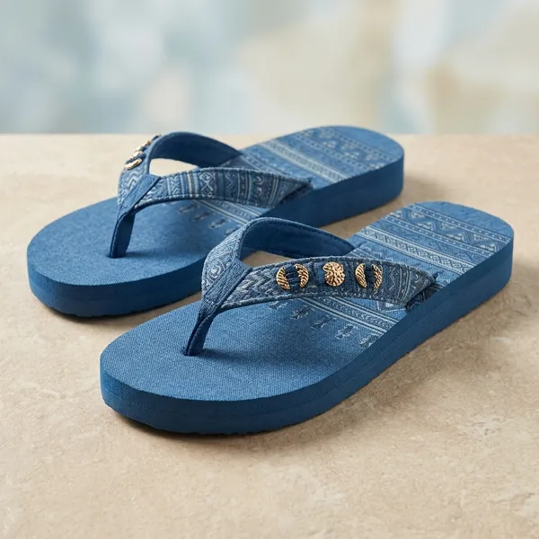 Blue_EVA_/_Rubber_Flip_Flops_For_Women