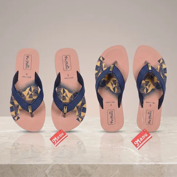 Peach_EVA_/_Rubber_Flip_Flops_For_Women