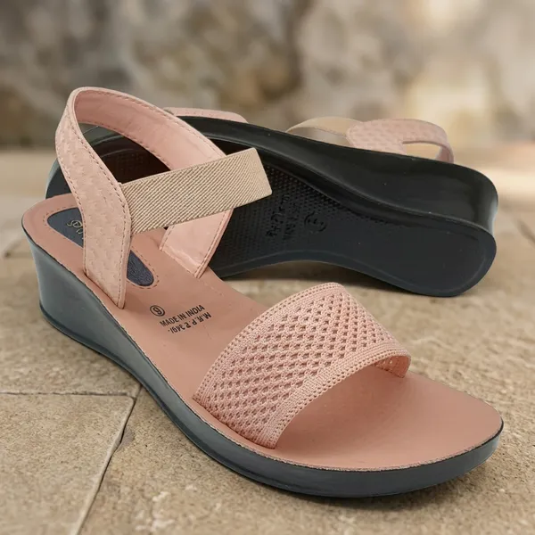 Peach_EVA_/_Rubber_Flip_Flops_For_Women