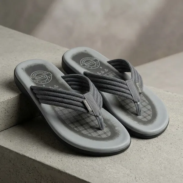 Grey_EVA_/_Rubber_Flip_Flops_For_Women