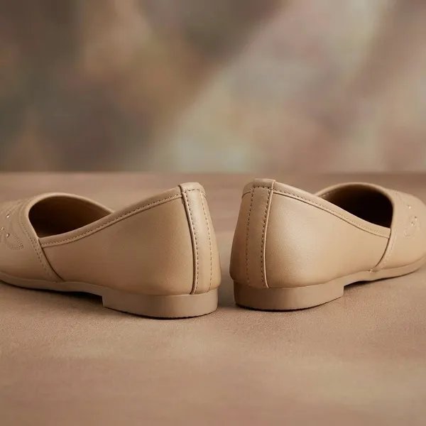 Beige_Pu_Embellished_Slip-On_Ballerina_Juttis_For_Girls_-_Pack_of_2