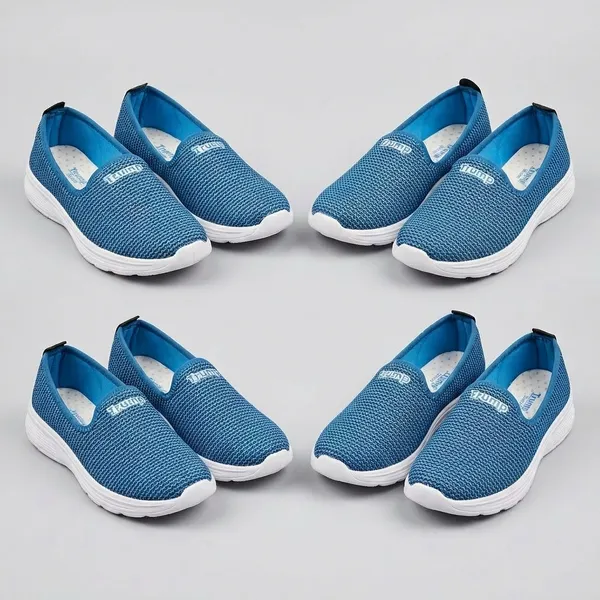 Blue_Textile_Platform_Bellies_For_Women_