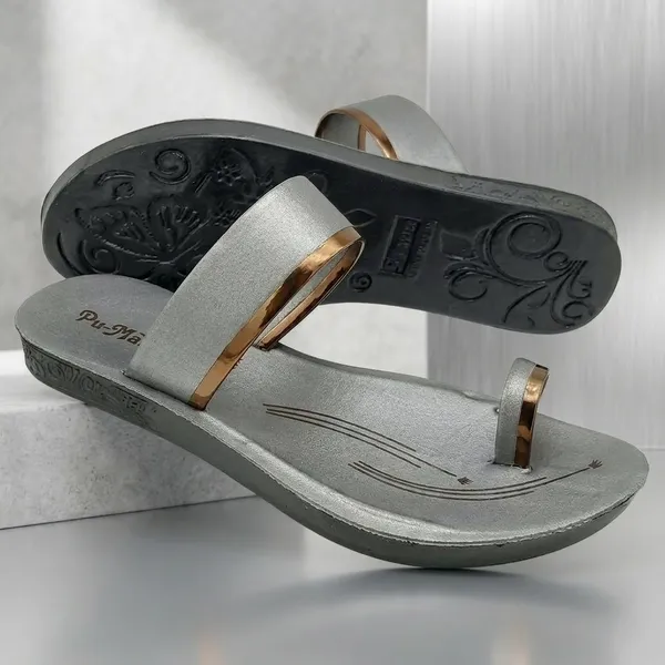 Grey_EVA_/_Rubber_Flip_Flops_For_Women