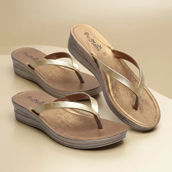 Golden_EVA_/_Rubber_Flip_Flops_For_Women