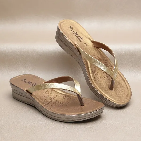 Golden_EVA_/_Rubber_Flip_Flops_For_Women