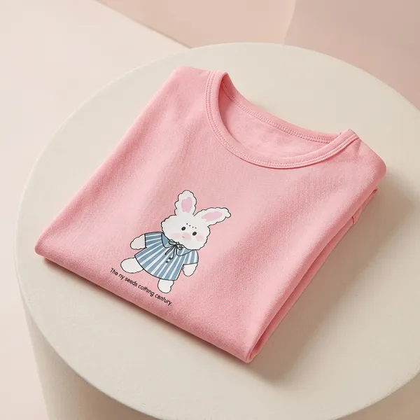 Pink_Cotton_Casual_T-Shirt_For_Kids_-_Pack_of_2