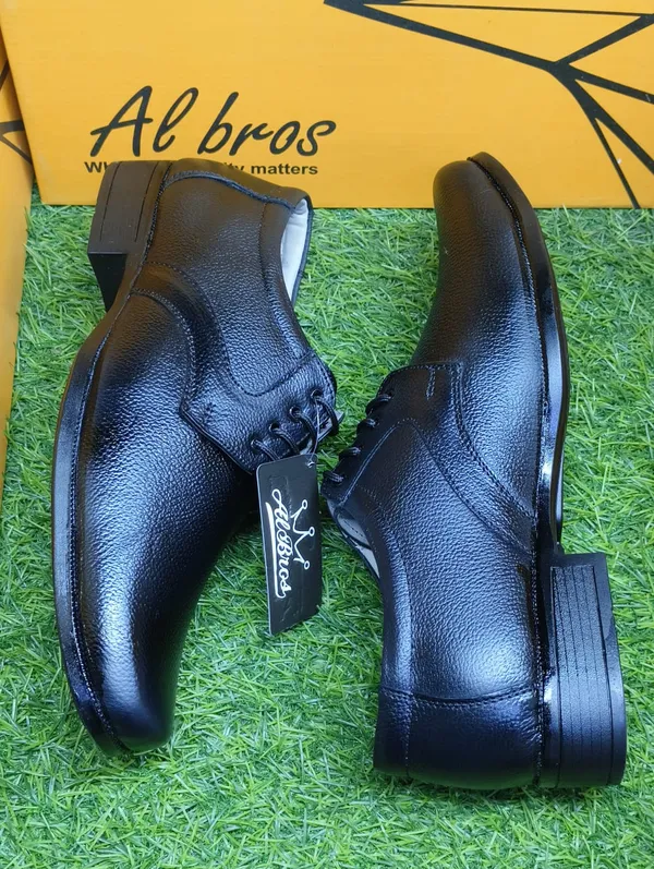 Black_Leather_Pebbled_Lace-Up_Derby_Formal_Shoes_For_Men