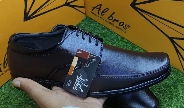 Black_Synthetic_Leather_Lace-Up_Square_Toe_Derby_Shoes_For_Men