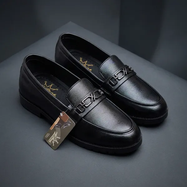 Black_Synthetic_Leather_Slip-On_Loafer_Shoes_For_Men