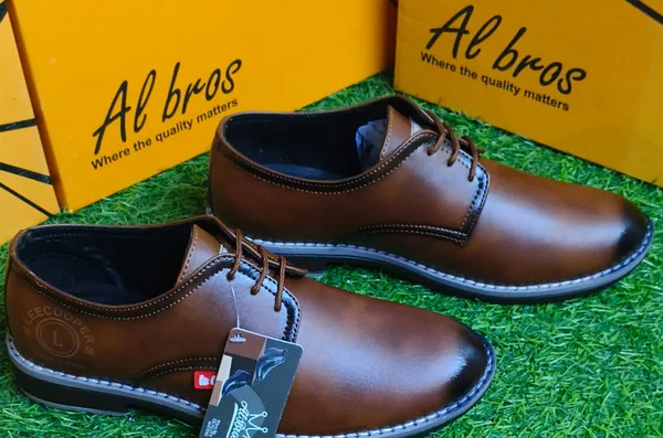 Tan_Synthetic_Leather_Lace-Up_Formal_Derby_Shoes_For_Men