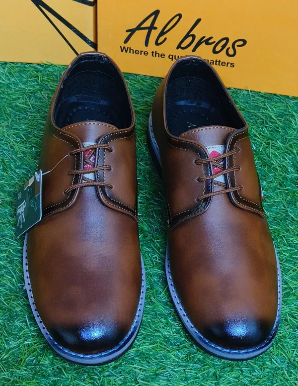 Tan_Synthetic_Leather_Lace-Up_Formal_Derby_Shoes_For_Men