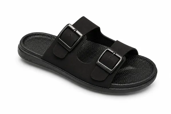 Black_Dual-Buckle_Comfort_Sandals_For_Men