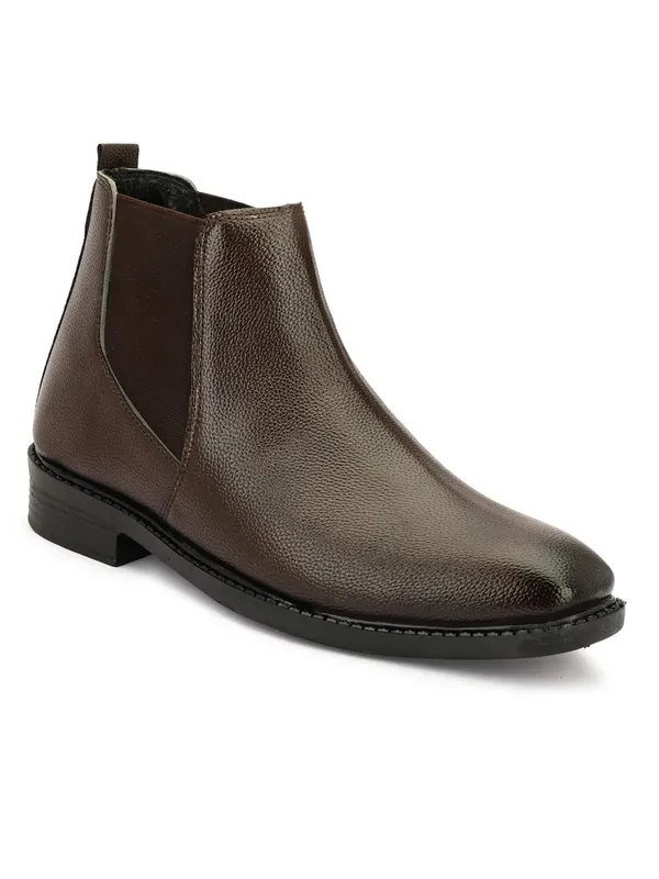 Brown_Chelsea_Boots_Formal_Ankle_Boots_With_Elastic_Gusset_For_Men