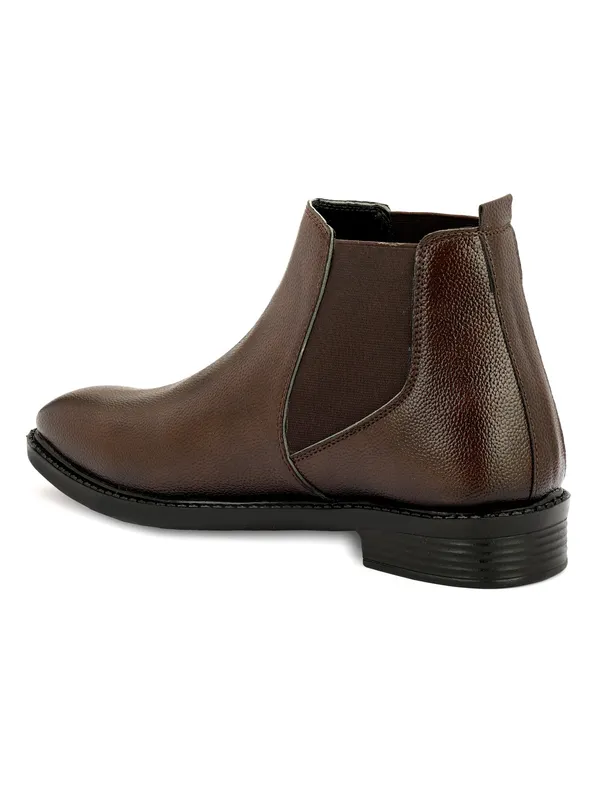 Brown_Chelsea_Boots_Formal_Ankle_Boots_With_Elastic_Gusset_For_Men