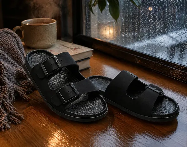 Black_Dual-Buckle_Comfort_Sandals_For_Men