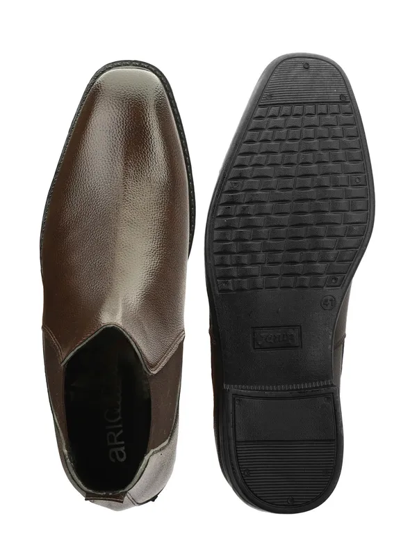 Brown_Chelsea_Boots_Formal_Ankle_Boots_With_Elastic_Gusset_For_Men