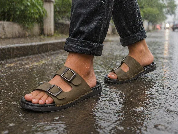 Olive_Green_Double_Buckle_Comfort_Sandals_For_Men