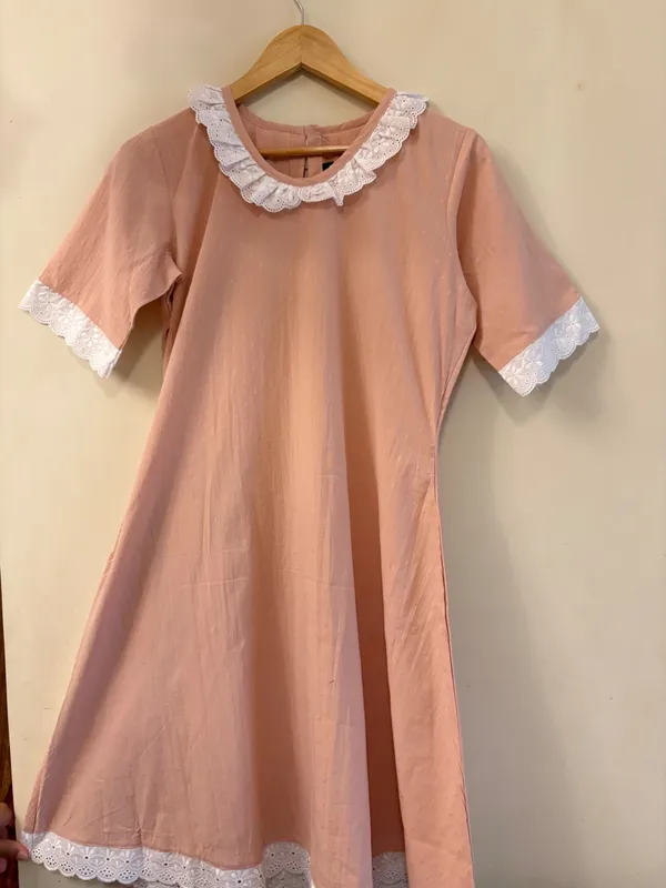 Pink_Cotton_A-Line_Peter_Pan_Collar_Midi_Dress_For_Women