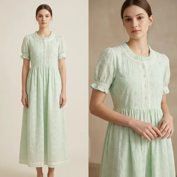Mint_Green_Eyelet_Embroidered_Cotton_Midi_Dress_For_Women