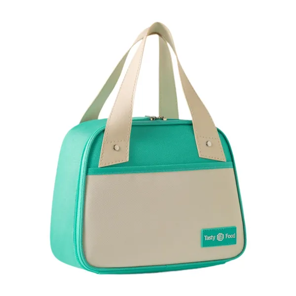 Teal_Beige_Polyester_Insulated_Lunch_Bag_For_Kids