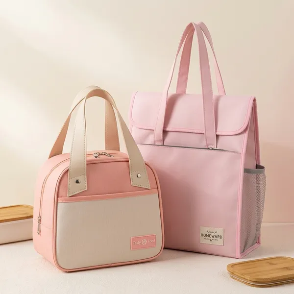 Pink_Polyester_Insulated_Lunch_Bag_Duo_For_Kids