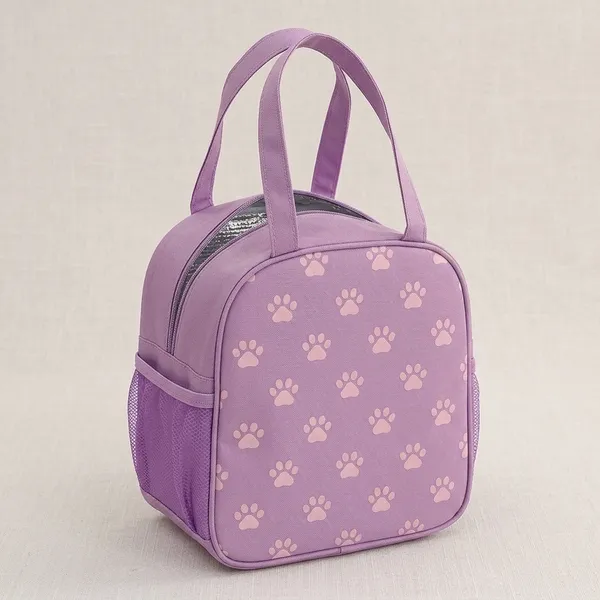 Purple_Polyester_Cat_Print_Insulated_Lunch_Bag_For_Kids