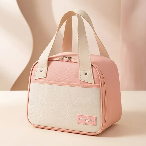Pink_Polyester_Insulated_Lunch_Bag_For_Kids