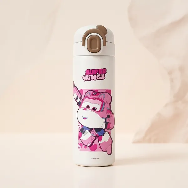 Pink_White_Plastic_Super_Wings_Print_Sipper_Bottle_For_Kids