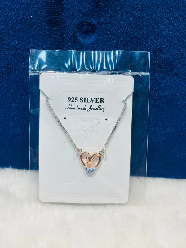 Silver_925_Dual_Tone_Interlocking_Heart_Pendant_For_Women