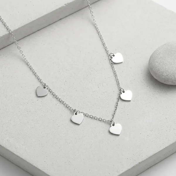 Silver_925_Sterling_Multi_Heart_Charm_Pendant_For_Women