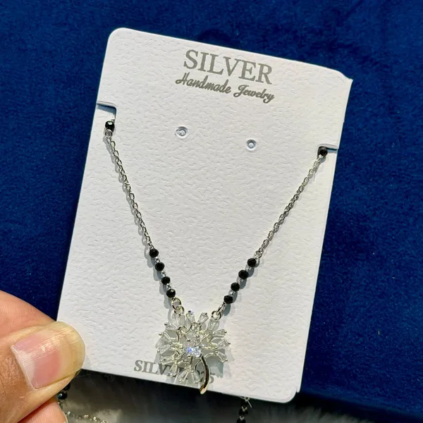 Silver_925_Sterling_Handmade_Snowflake_Bead_Pendant_For_Women