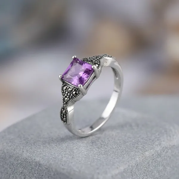 Silver_925_Purple_Stone_Marcasite_Three-Stone_Ring_For_Women