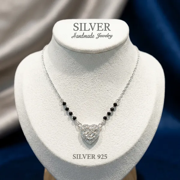 Silver_925_Sterling_Heart_Bead_Pendant_For_Women