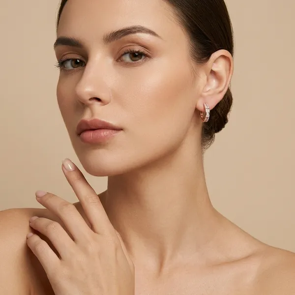 Rose_Gold_925_Silver_Baguette_Stone_Earing_For_Women