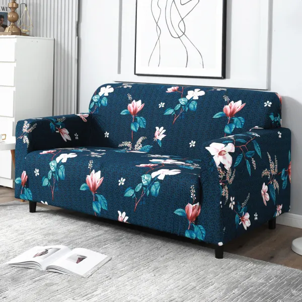 Blue_Mixed_Flowers_Floral_Print_Polyester_Elastic_Stretchable_Printed_Sofa_Cover