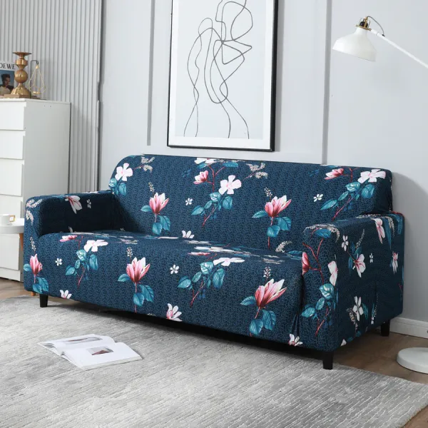 Blue_Mixed_Flowers_Floral_Print_Polyester_Elastic_Stretchable_Printed_Sofa_Cover