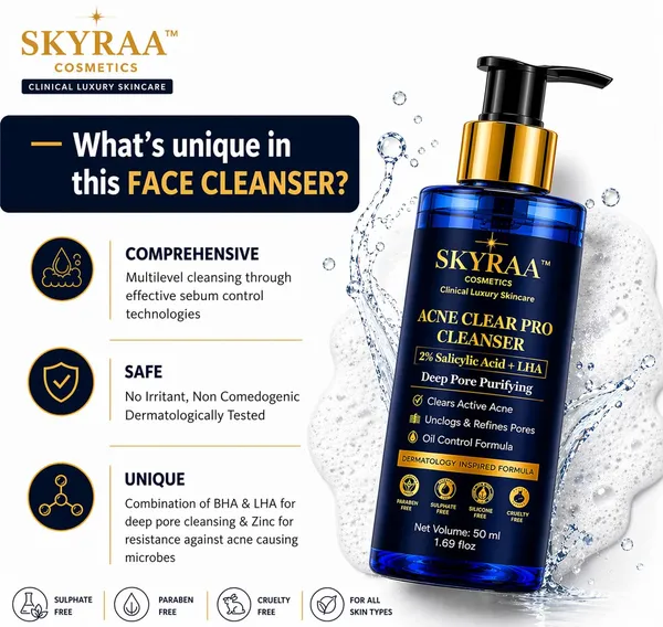 2_Salicylic_Acid_Face_Wash_With_Lha_Niacinamide_For_Acne_Oily_Skin_Deep_Pore_Cleansing_Blackhead_Removal_Oil_Control_Anti_Pimple_Cleanser_50ml
