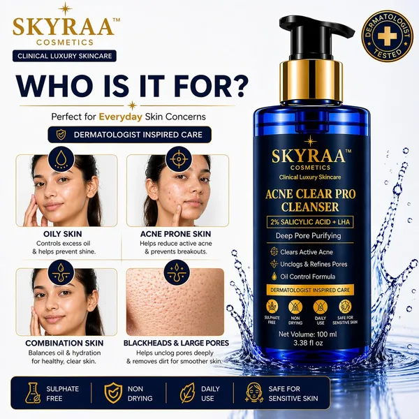 2_Salicylic_Acid_Face_Wash_With_Lha_Niacinamide_For_Acne_Oily_Skin_Deep_Pore_Cleansing_Blackhead_Removal_Oil_Control_Acne_Marks_Reduction_Anti_Pimple_Face_Cleanser_For_Men_Women_100_Ml