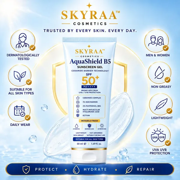 Aquashield_B5_Ceramide_Sunscreen_Gel_Spf50_Pa_Korean_Inspired_Invisible_Aqua_Gel_Sunscreen_For_Oily_Sensitive_Skin_Niacinamide_Ceramide_Panthenol_No_White_Cast_Lightweight_Daily_Uv_Protection_50g