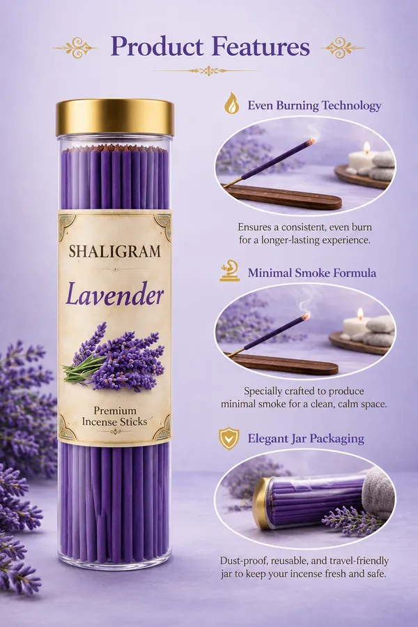 Shaligram_Lavender_Premium_Incense_Sticks_|__80_Sticks_Pack_I_Natural_Long-Lasting_Agarbatti_for_Relaxation,_Pooja_&_Meditation_|_Calming_Floral_Aroma