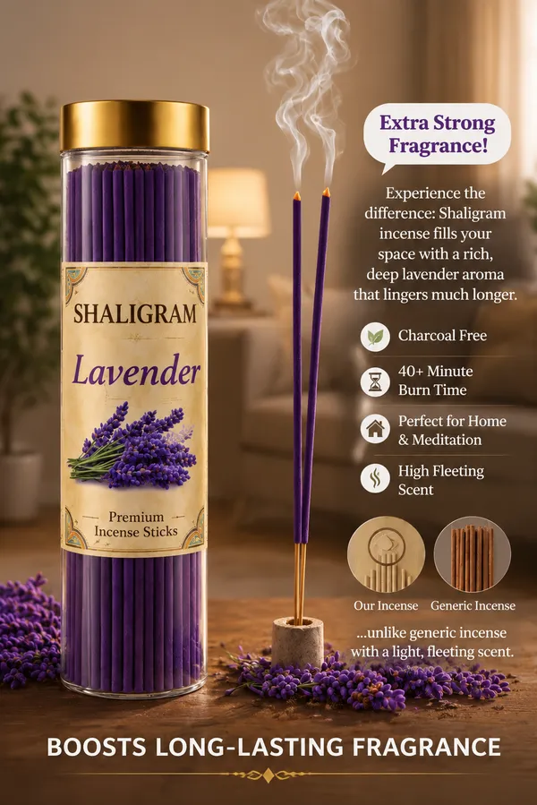 Shaligram_Lavender_Premium_Incense_Sticks_|__80_Sticks_Pack_I_Natural_Long-Lasting_Agarbatti_for_Relaxation,_Pooja_&_Meditation_|_Calming_Floral_Aroma