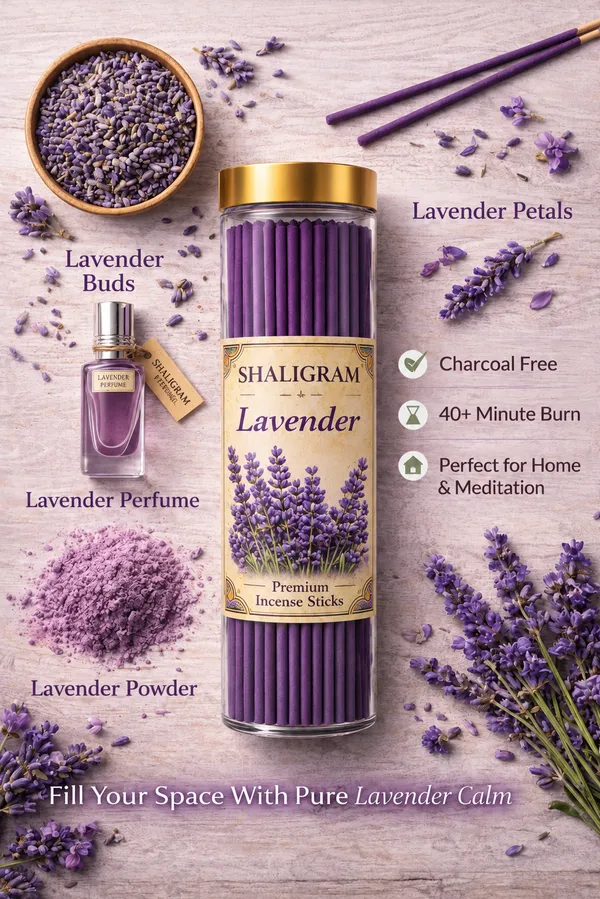 Shaligram_Lavender_Premium_Incense_Sticks_|__80_Sticks_Pack_I_Natural_Long-Lasting_Agarbatti_for_Relaxation,_Pooja_&_Meditation_|_Calming_Floral_Aroma