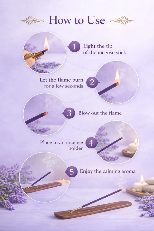 Shaligram_Lavender_Premium_Incense_Sticks_|__80_Sticks_Pack_I_Natural_Long-Lasting_Agarbatti_for_Relaxation,_Pooja_&_Meditation_|_Calming_Floral_Aroma