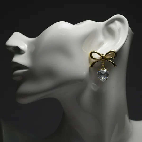Gold_Plated_Bow_Earrings_-_White_Stone