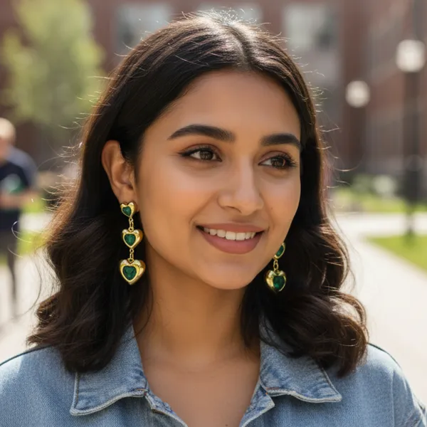 Gold_Plated_Three_Heart_Earrings
