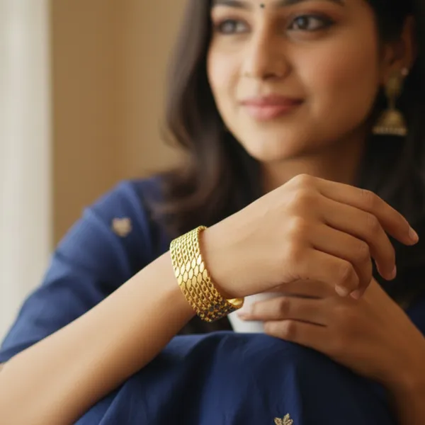 Gold_Plated_Love_Leaf_Pattern_Bangle_Bracelet