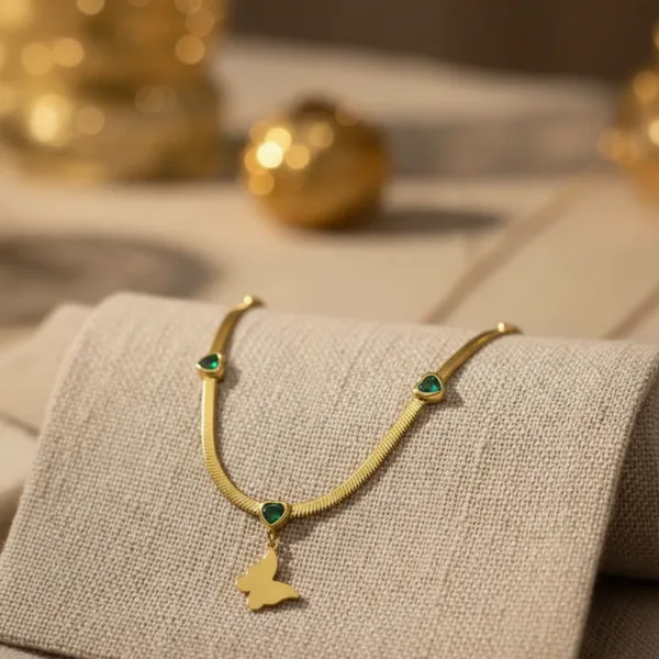 Gold_Plated_Butterfly_Green_Stone_Necklace